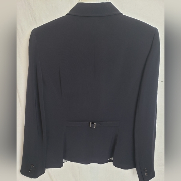 Tahari Arthur S. Levine Navy Blazer Sz 10 - Picture 8 of 10